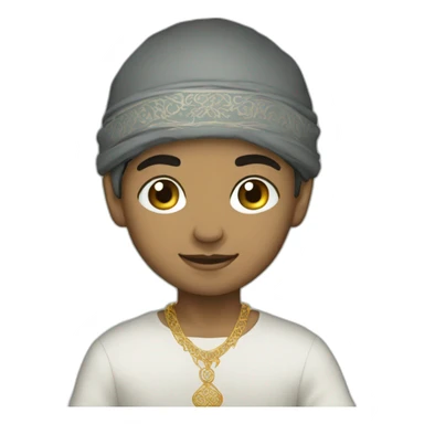 cute and luxury and hip hop morrocan boy  sticker