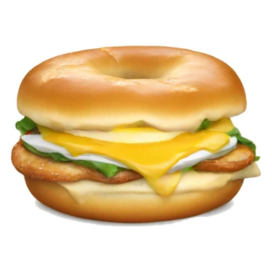 Bagel breakfast sandwich sticker