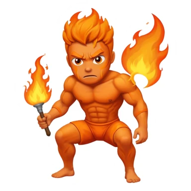 Man peeing fire sticker