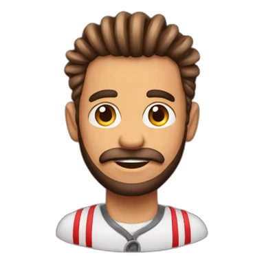 barbero pelirrojo con trenzas sticker