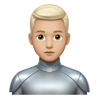 Futuristic style man sticker