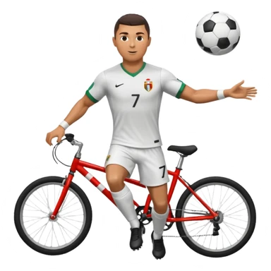 RONALDO scoring bicycle kick goal sticker
