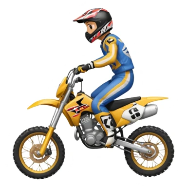 Faire une Roue arrière en moto cross sticker