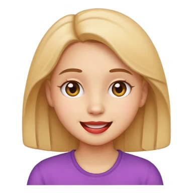 Obsessed girl emoji seems cute but lost in the love sticker