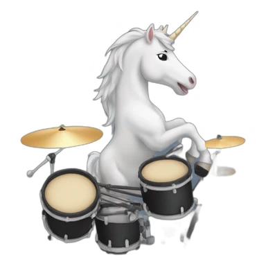 licorn drummer sticker