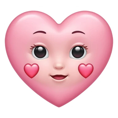 Baby pink heart emoji sticker