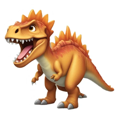 Dinosaurio montado en un dragón  sticker