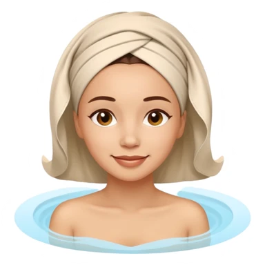 happy woman relaxing at the spa sticker