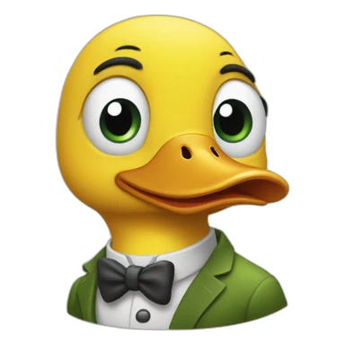 Very smart duck sticker