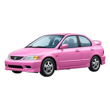 2000 honda civic pink sticker