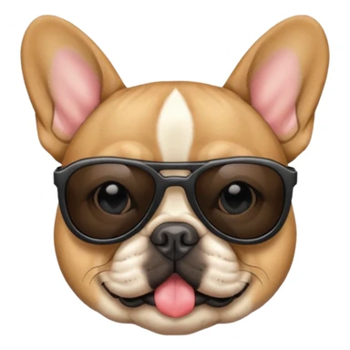 french bulldog wearing sunglasses  sticker