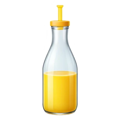 Yellow juice bottled sticker