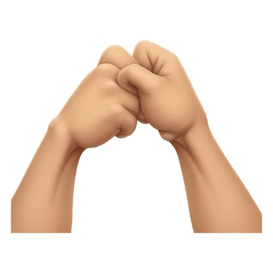 Muscular arm grasping another man’s muscular arm by the hand. sticker