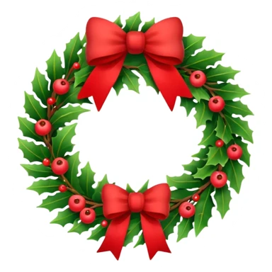 christmas wreath sticker
