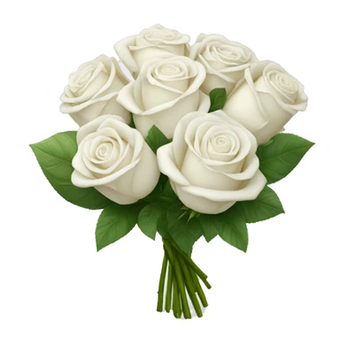 Big white rose bouquet  sticker