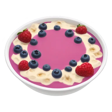 Berry smoothie bowl sticker
