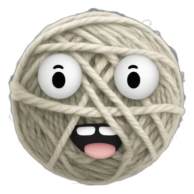 mad ball of yarn sticker