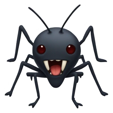 a midge looking like a vampire sticker