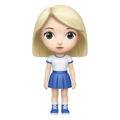 Fanko Pop Figure girl full body sticker