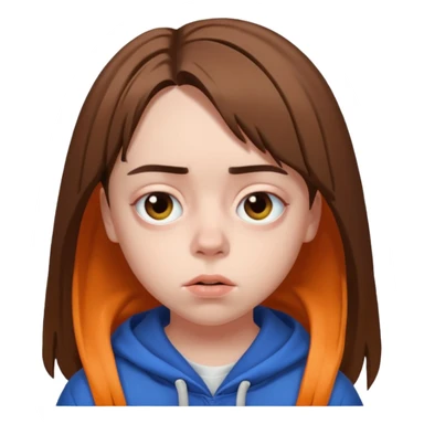 Billie Eilish just face  sticker