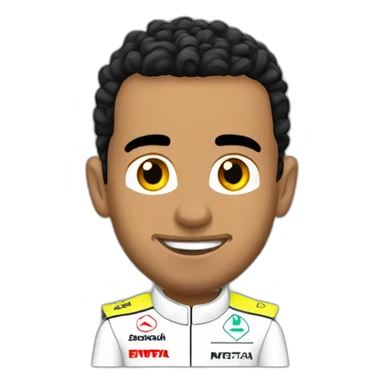 Lewis Hamilton in f1 sticker