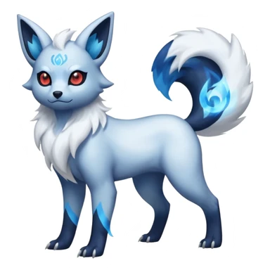 Translucent Magnificent Absol-Zorua-Umbreon-fusion (full body) sticker