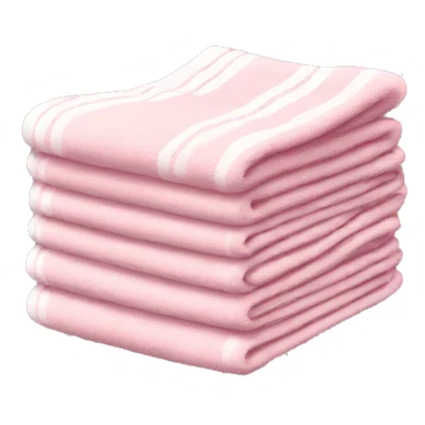 Light pink stacked towels sticker