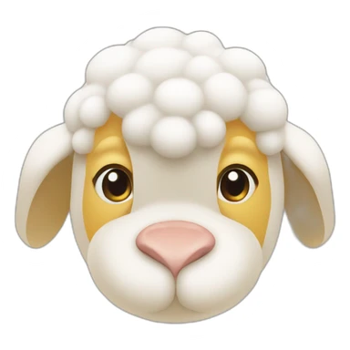 pat de canard avec tete de mouton sticker