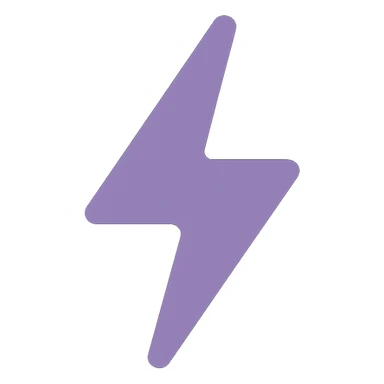 A dull purple Thunderbolt sticker