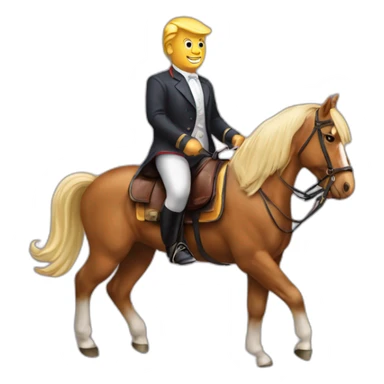 Donald Drump sur un cheval  sticker
