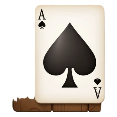 Ace of Spades for stage magic sticker