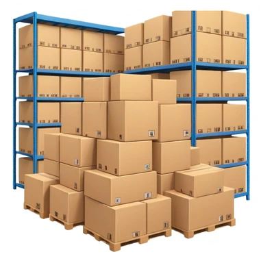 A very full warehouse sticker