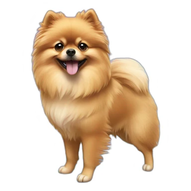 A Pomeranian spitz taking a shower  sticker