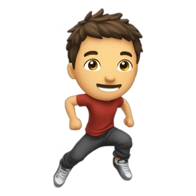 salto arrière parkour homme sticker