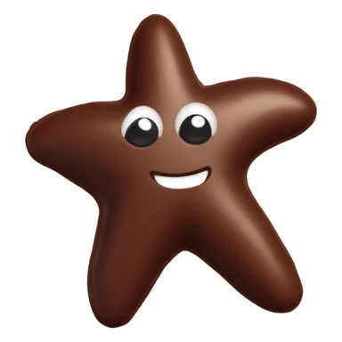 Starfish made of chocolate sticker