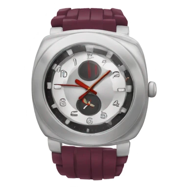 Une montre bordeaux connecter  sticker