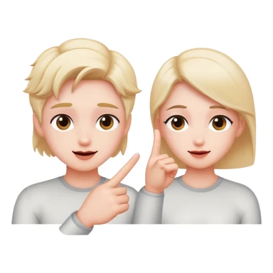 Blushing emoji with fingers pointed towards each other  sticker
