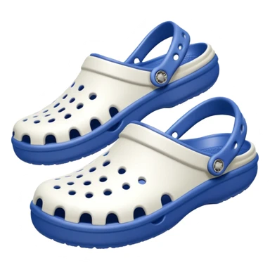 I need emojis of classic original Crocs shoe in pure White sticker