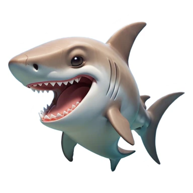 Cinematic Cute Yawning Hammerhead Shark Portrait Emoji, Head tilted slightly with a dramatic, wide-open yawn, showcasing its unique hammer-shaped head with relaxed, drooping fins and sleepy, half-closed eyes, Simplified yet irresistibly adorable features, highly detailed, glowing with a soft, cozy oceanic glow, high shine, relaxed yet expressive, stylized with a hint of whimsical aquatic ease, soft glowing outline, capturing the essence of a drowsy yet affectionate hammerhead that appears ready to stretch and yawn its way out of the screen! sticker