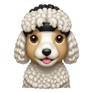 Perro caniche sticker