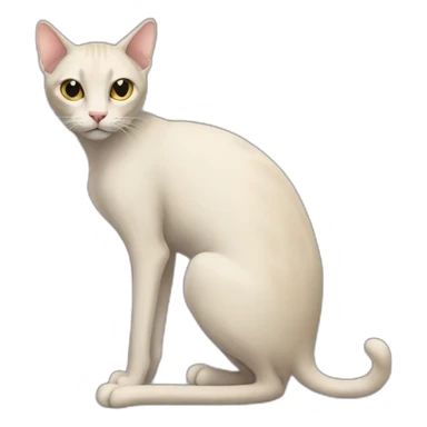 very skinny cat sticker