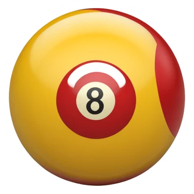 2 numbered billiard ball  sticker
