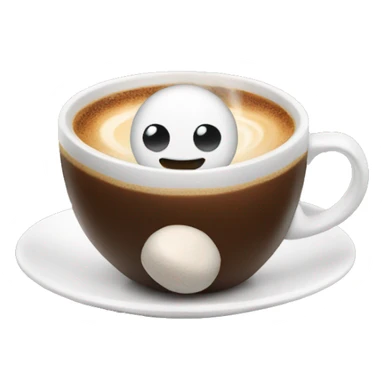 coffee with marshmallows sticker