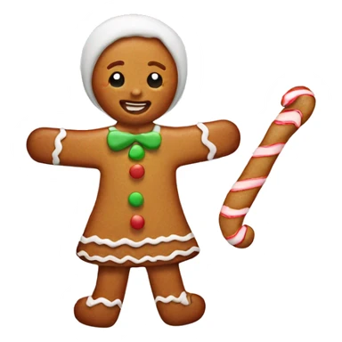 Gingerbread cookie girl  sticker