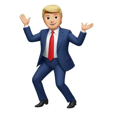 Donald Trump dancing sticker