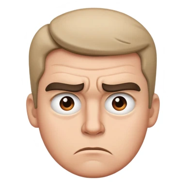 Super annoyed face  sticker