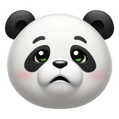 Sad panda reaching for hug  sticker