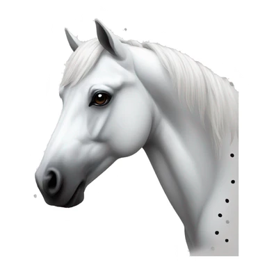 White Horse With black dots on the skin  sticker