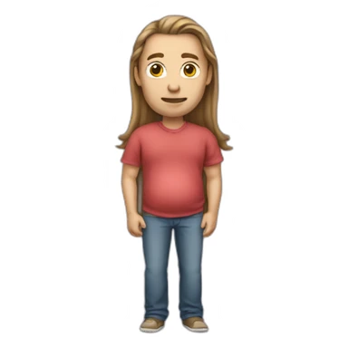 pregnant_clean_shaven_man_with_long_hair sticker