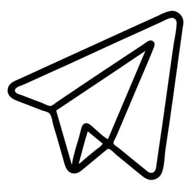 Telegram logo, vector icon, crisp edges, high contrast, no text sticker